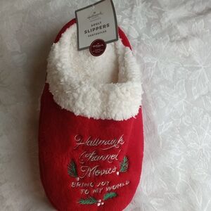 Red Hallmark Channel Movie Slippers